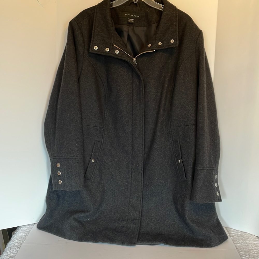 Apostrophe Women's Size 20-22W Wool Blend  Pea Coat